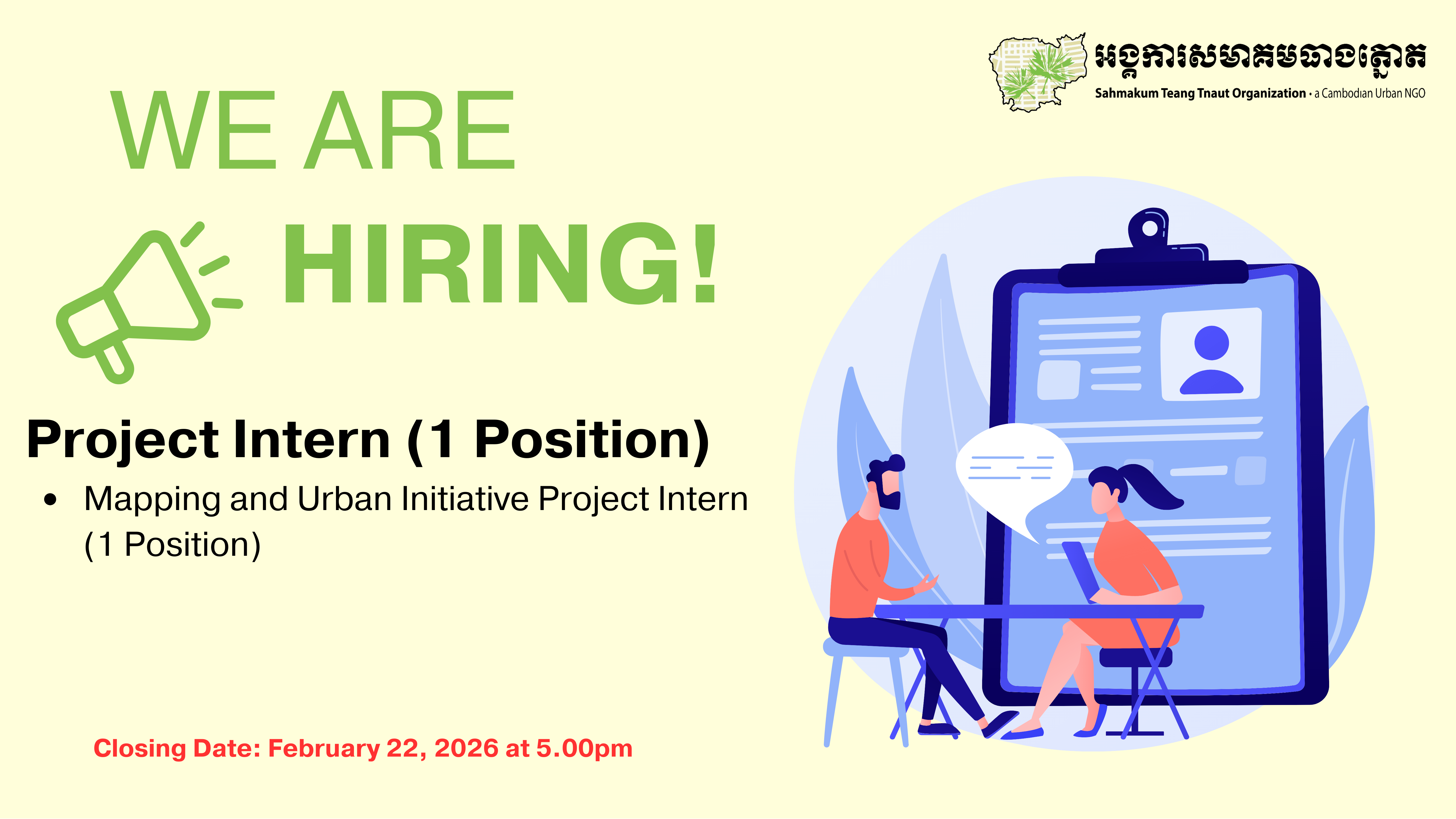 Project Intern (Mapping and Urban Initiative Project)