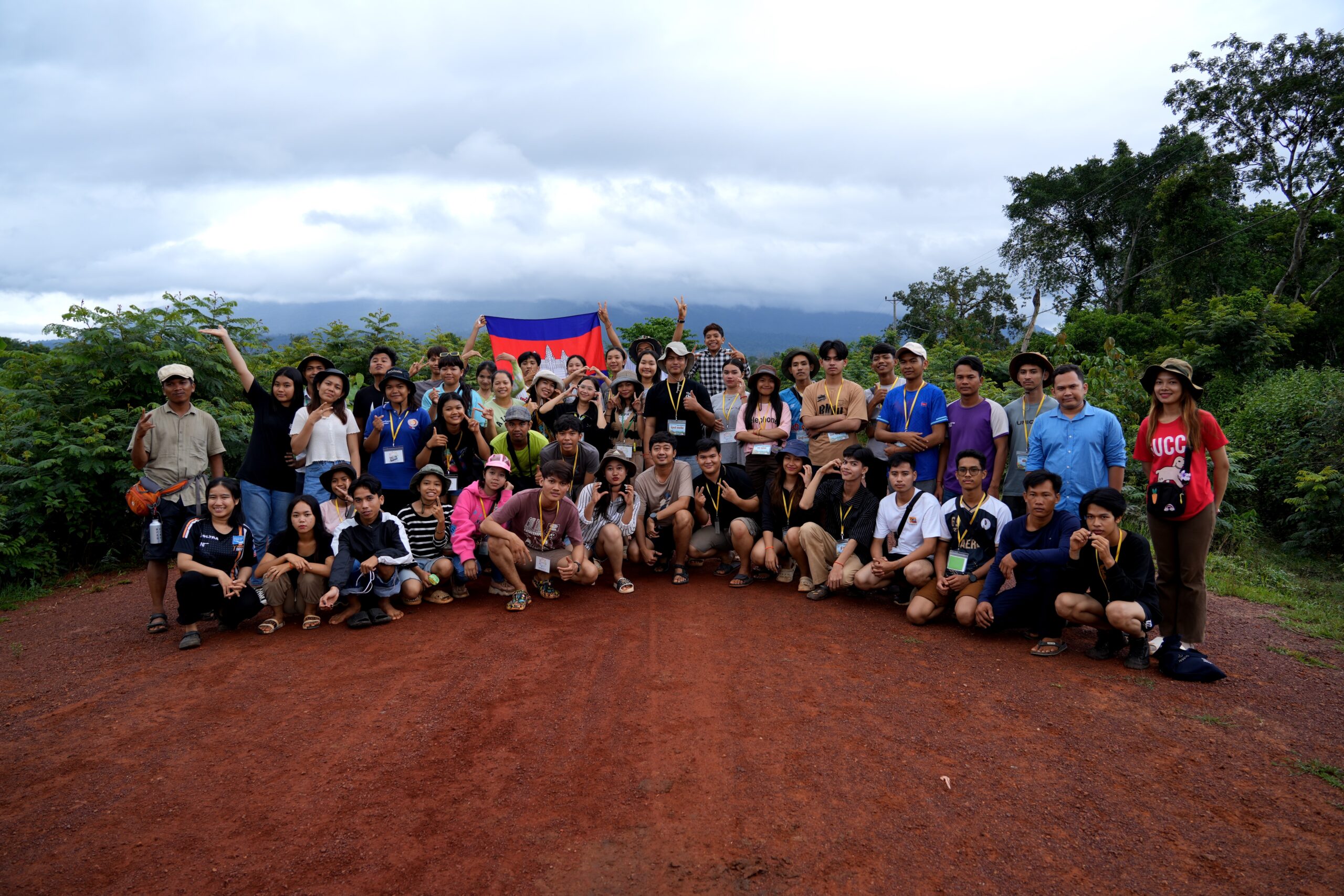 Team building activity on visit Areng community area.