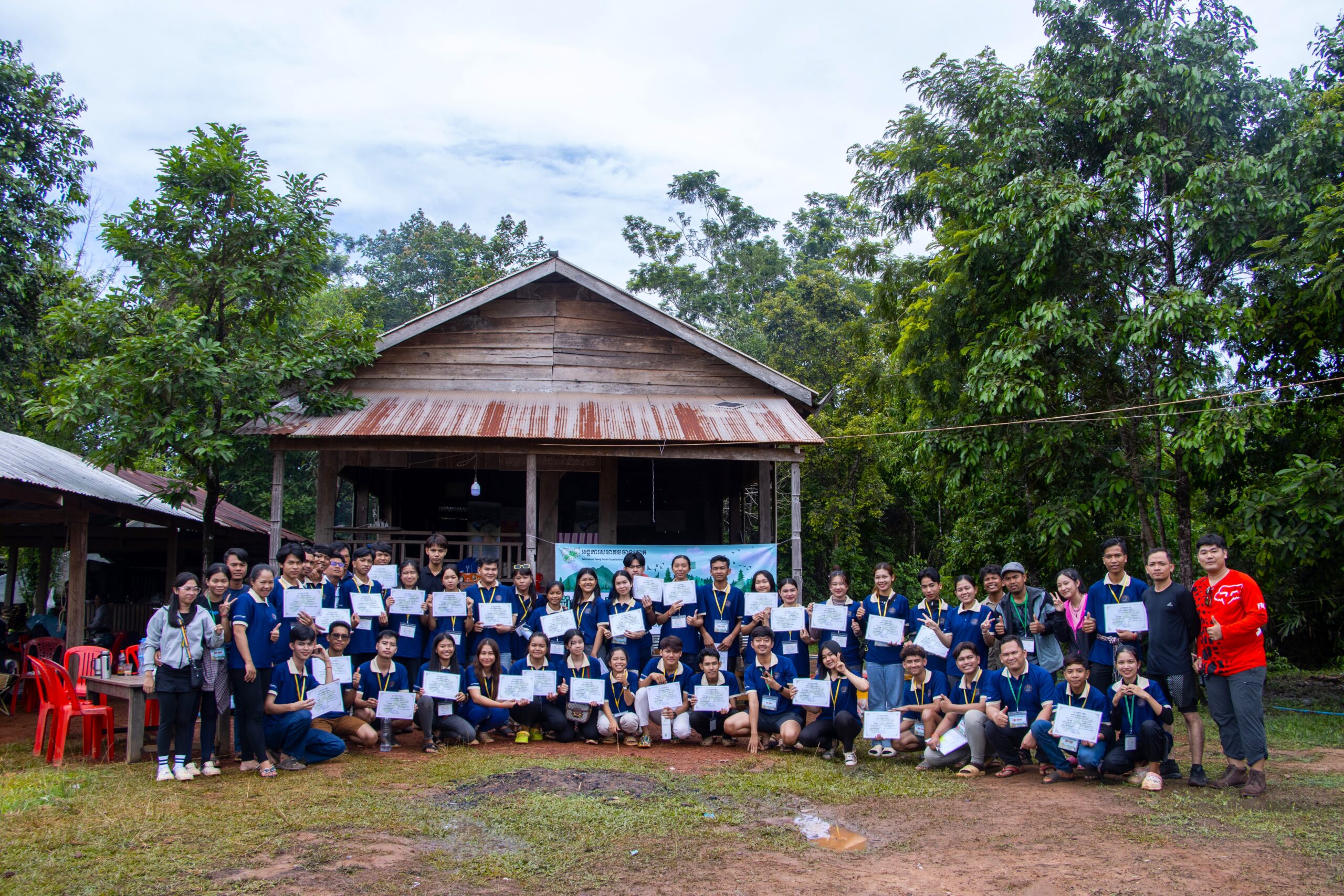 Youth after completing the “Youth for Housing Rights” camping.