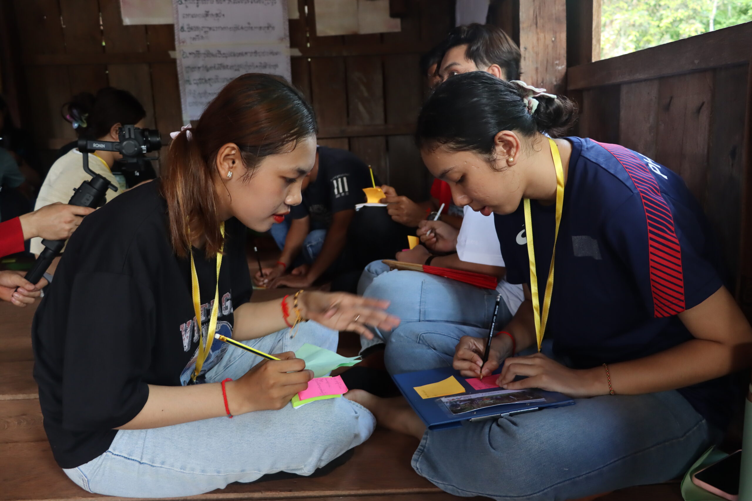 Introduction activity of youth using give, get and learn tool.